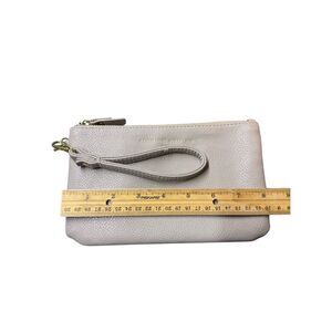 Adrienne Vittadini Studio Women's Gray Detachable Strap Charging Wallet Wristlet